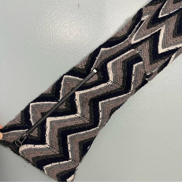 Free People Rhiannon Sweater Dress Chevron Geometric Flared Women’s Size Large - Picture 6 of 12